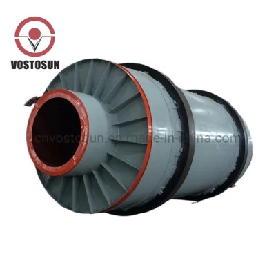  Tres cilindros secadora de tambor rotativo Máquina de secado de cenizas volantes Máquina secadora industrial Planta de secado de cemento y escoria.