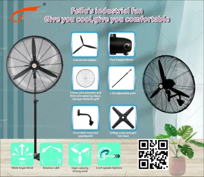 Una gran potencia del ventilador de pedestal Ventiladores Industriales