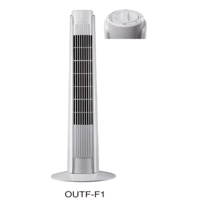 Ventilador oscilante de torre de enfriamiento sin aspas de elección de aire de alta velocidad y silencioso con control remoto, con una hoja de 29 pulgadas y 3 velocidades.