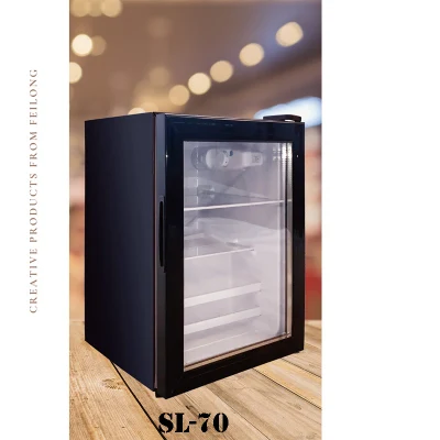 45L costo nuevo refrigerador de cuidado de la piel cosmética belleza nevera mini nevera con pantalla de cristal para maquillaje