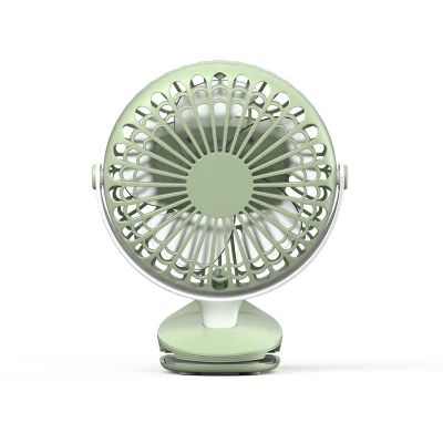 Al Aire Libre personal de 5V DC Refrigeración inteligente moderno práctico recargables USB Mini portátil Ventilador de clip de la hoja 5 bebé