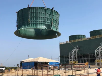  El FRP Pilas de ventilador de torre de refrigeración de los cilindros /Fan