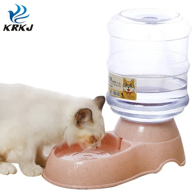 Tc3079 paja de trigo 3,8L Pet Drinker automático Perro agua de gato Dispensador