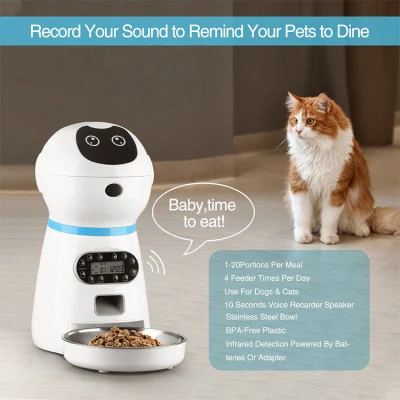  Distribuidor mayorista de perro gato alimentación Contenedor de alimentos del alimentador de mascotas inteligentes alimentadores automáticos