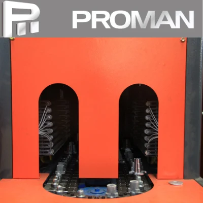 Botella de agua de plástico para mascotas semiautomática 3-5gallon moldeo por soplado de estiramientos Máquina un Horno un soplador