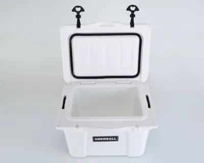 Bola de nieve 35L cerveza de calidad alimentaria Caja de hielo aislado coche rotomolded Logotipo de la Marca de la caja del refrigerador para camping