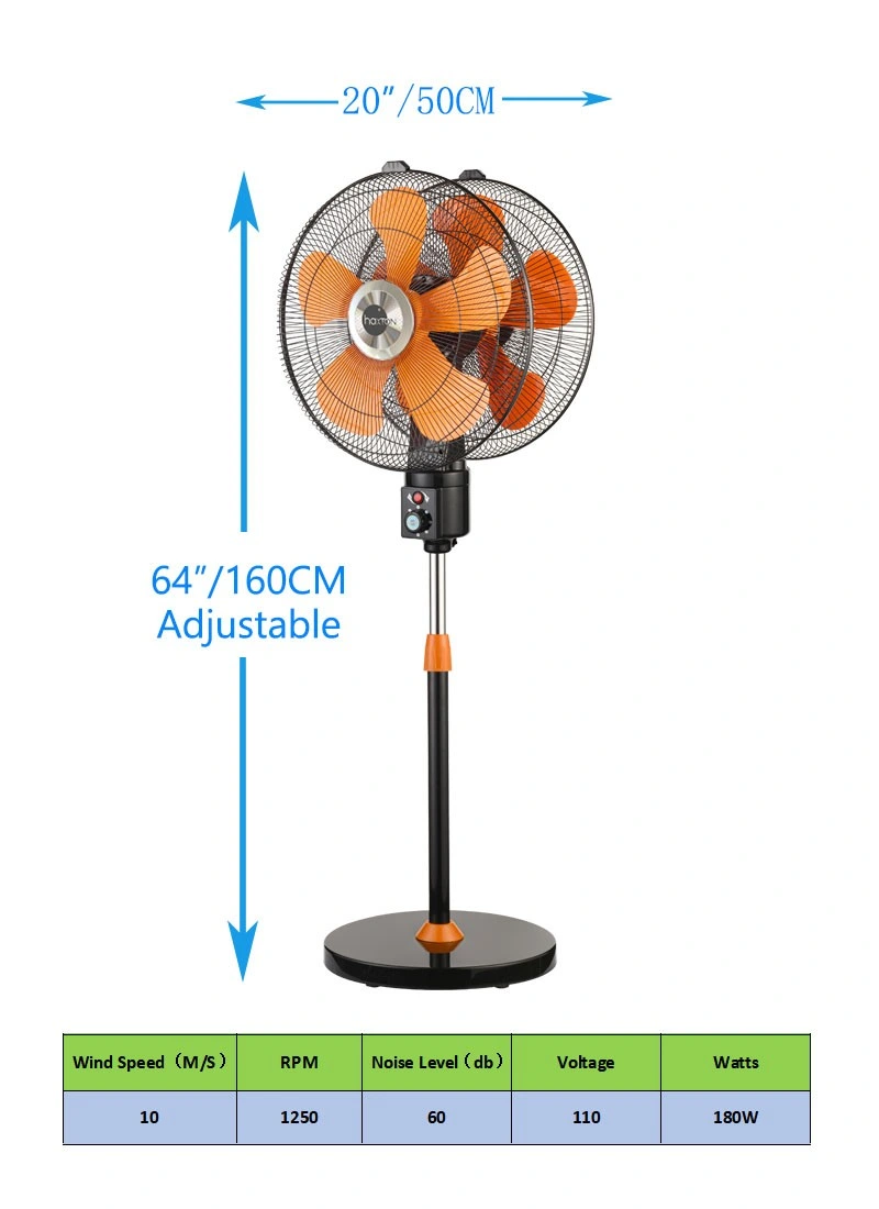 Amazon&prime;s Choice180W Double Heads 360-Degree Oscillating Tower Fan