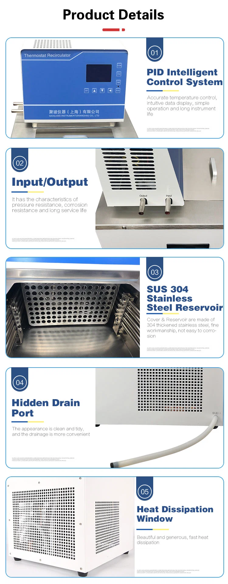 Lab Digital Heating Thermostatic Electric Circulating Water Bath/Heating and Cooling Circulating Device