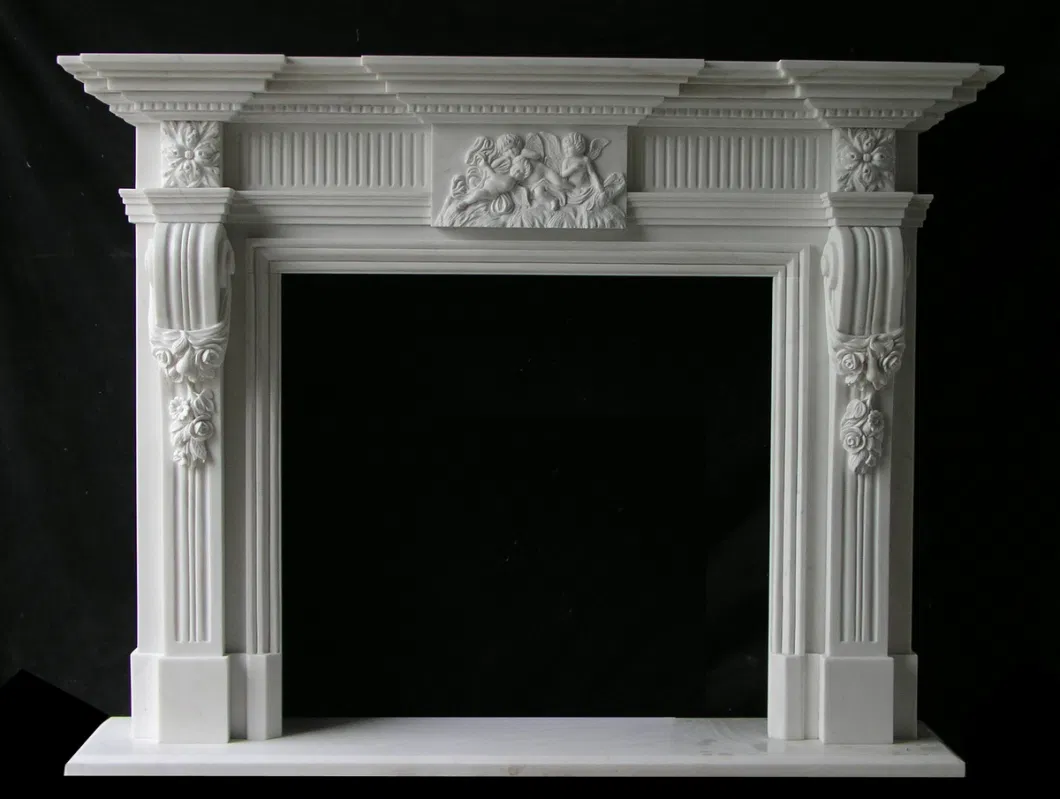 Custom Hand Carved Marble Fireplace Mantels