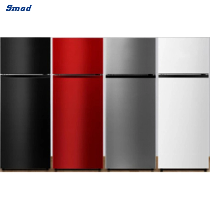 Smad OEM Top Freezer Portable Upright Electric Wholesaler Small Compressor Double Door Fridge for Home