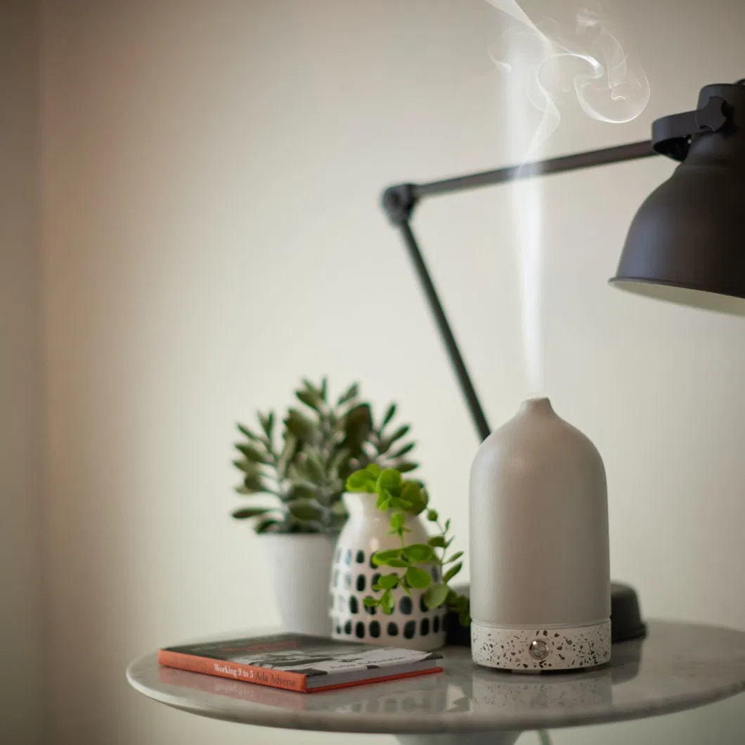 New Launch Terrazzo Base Ceramic Essential Oil Diffuser Ultrasonic Scent Diffuser