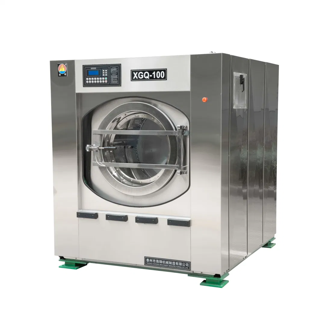 100kg CE Certified Industrial Commercial Automatic Stainless Steel Washing Machine Laundry Equipment and Dryer