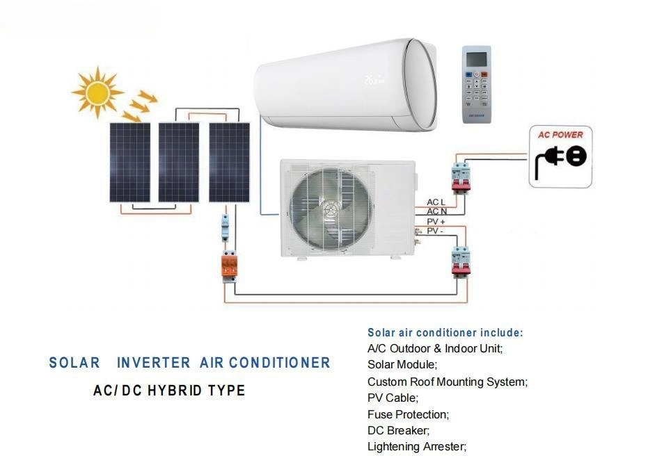 Saving Power Saving Energy Products Solar Inverter Air Conditioner 12000BTU Solar Air Conditioning