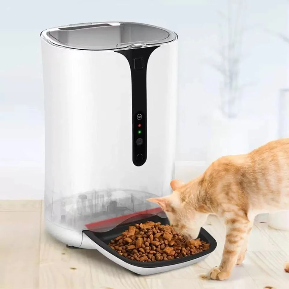 Automatic Pet Feeder with Tuya Smart APP Control WiFi Timer Food Grade Smart Pet Feeder with Pet Bowl Work with Google Assistant