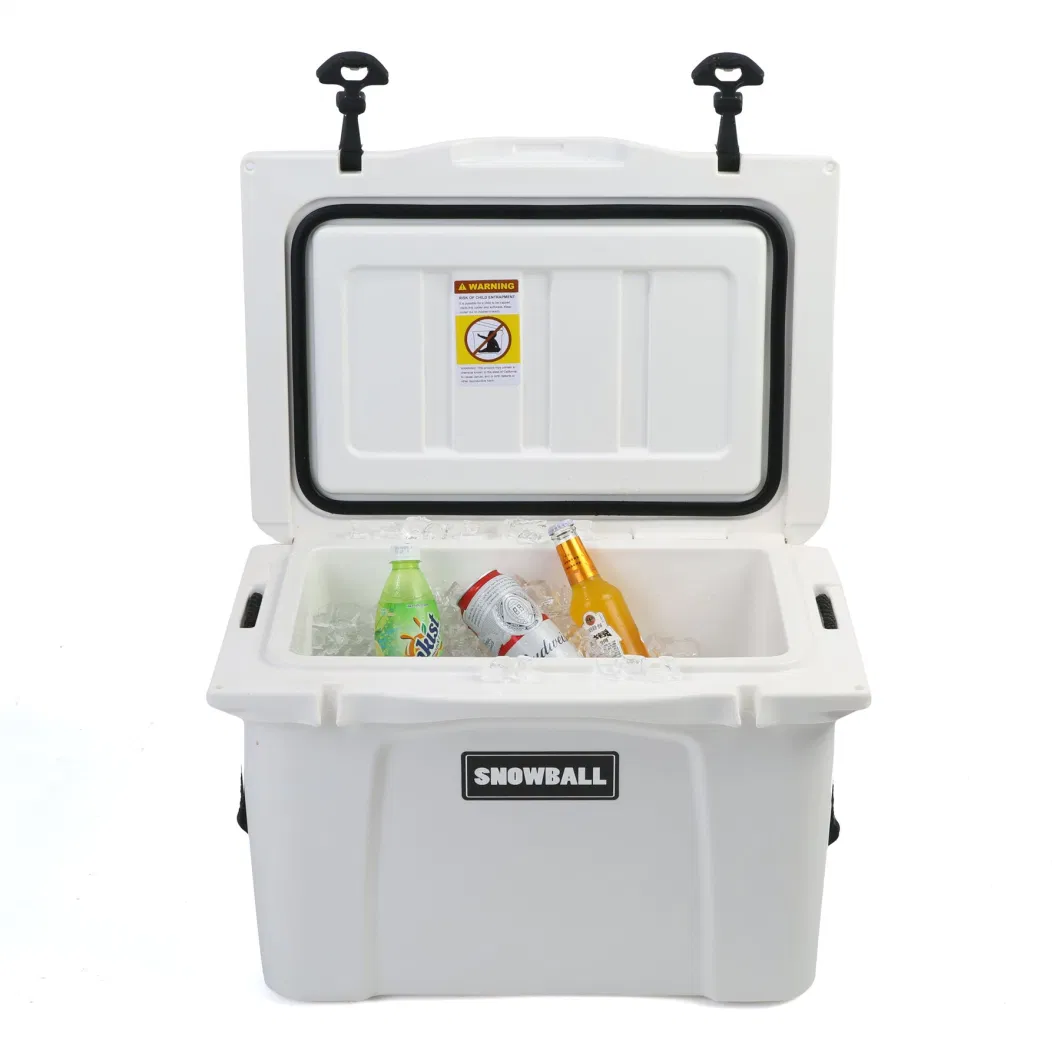 Snowball 35L Food Grade Beer Insulated Ice Box Rotomolded Car Cooler Box Brand Logo for Camping