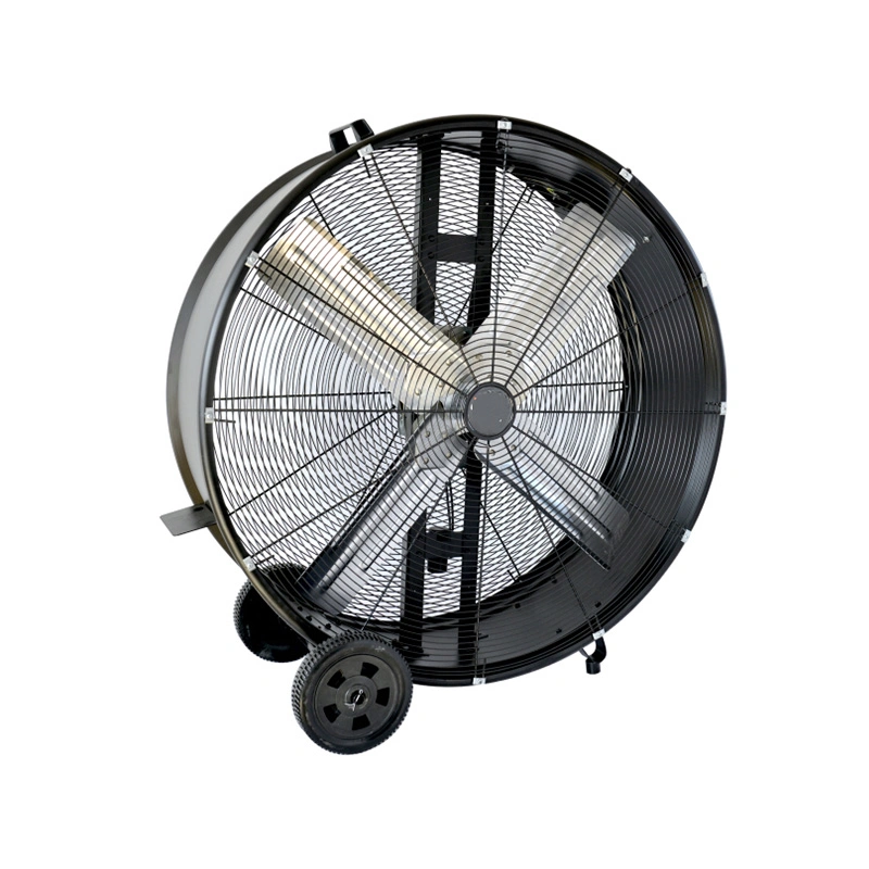24 Inch Commercial High Velocity Rolling Industrial Drum Floor Fan Axial Fan