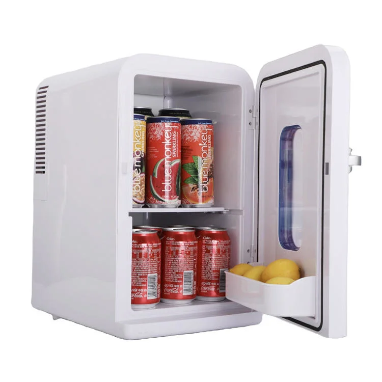 Mini Fridge for Bedroom Desk Portable Cooler Warmer Food Small Fridge AC DC 12V Makeup Cosmetics Home Refrigerator &amp; Freezer