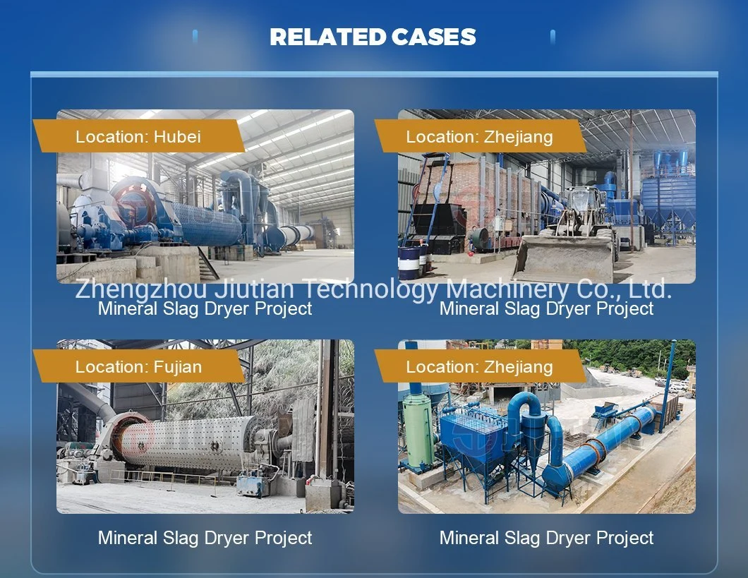 Industrial Mining Rotary Dryers Limestone, Clay, Sand, Water Slag, Coal Slime, Sludge, Fly Ash, Gypsum Powder, Rock, Petroleum Coke Drum Dryer Drying Machine