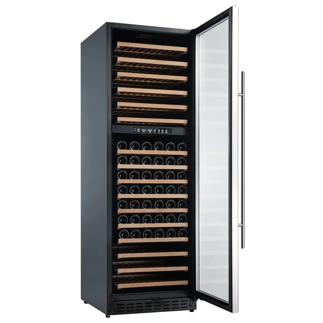 430L Dual Zone Built in Household Use 166 Bottles Wine Cooler