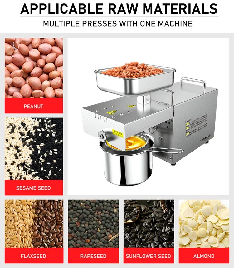 Mini Home Use Oil Olive Coconut Extractor Presser Peanut Sunflower Seeds Domestic Mini Oil Press