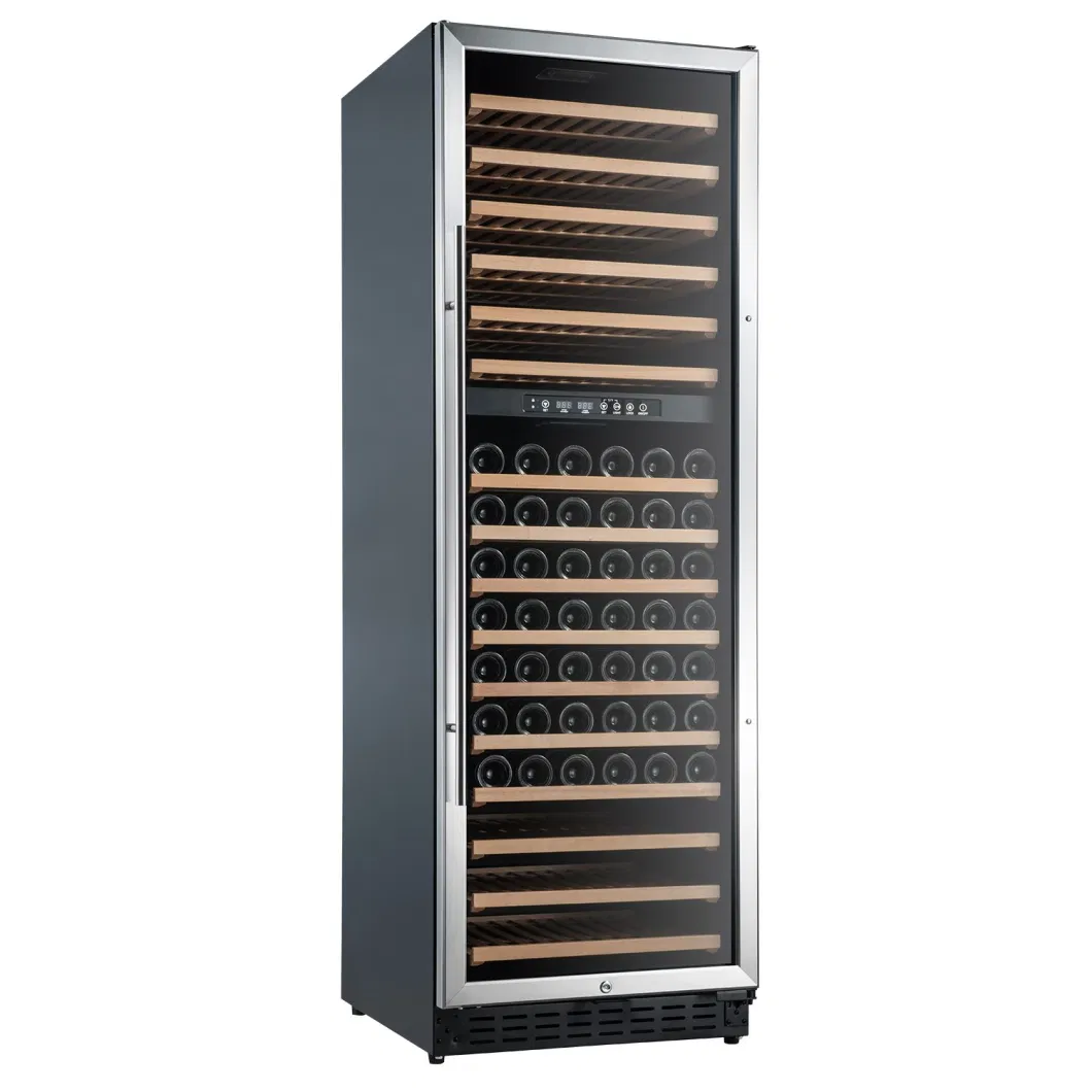 430L Dual Zone Built in Household Use 166 Bottles Wine Cooler