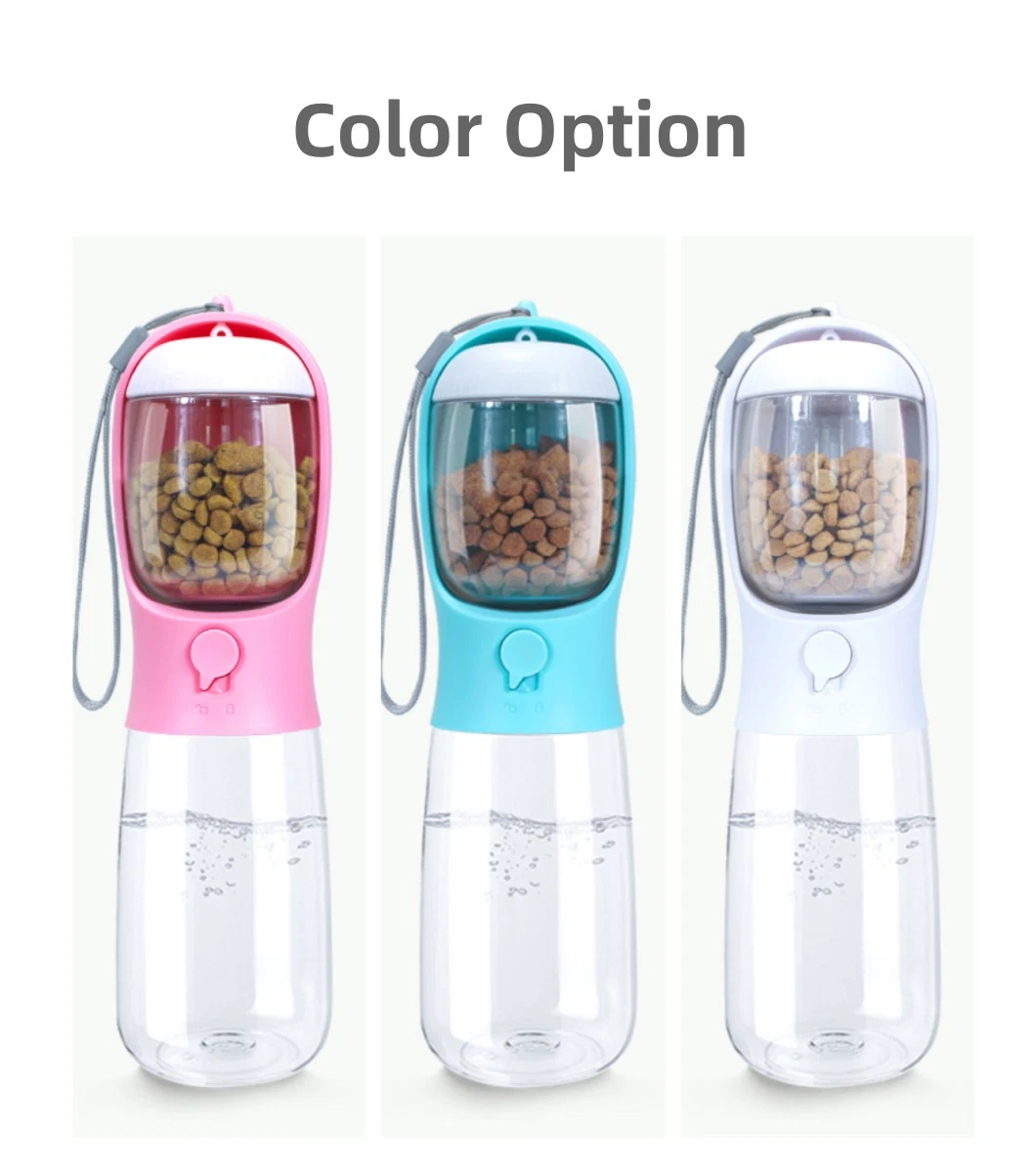 Drink and Food Feeder with PEE Box Outdoor Pet Bottle