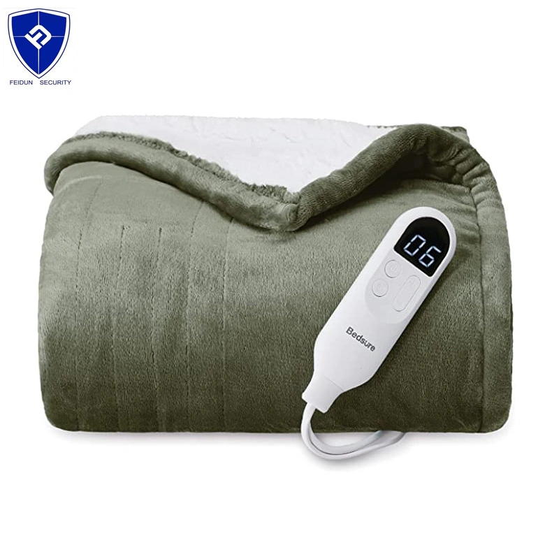 Wholesale Machine Washable Smart Quality Electric Heated Thermal Therapy Winter Bed Blanket