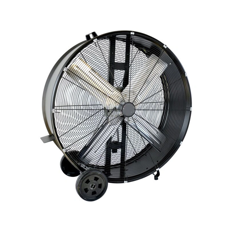 24 Inch Commercial High Velocity Rolling Industrial Drum Floor Fan Axial Fan