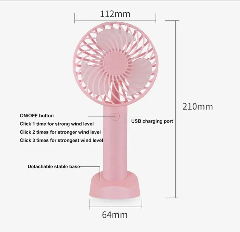 Low Price Portable Hand Fan Mini USB Desk Fan Rechargeable Wedding Fan