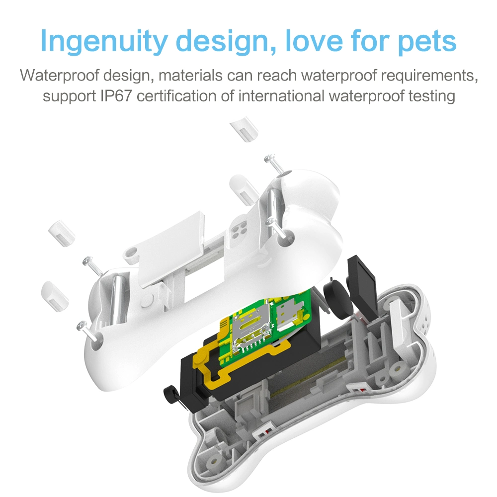 Pet Products Supply Accessories Waterproof GPS+Lbs+WiFi Multi-Modal Positioning Real-Time Positioning Intelligent Monitoring Cat Dog GPS Device Tracker