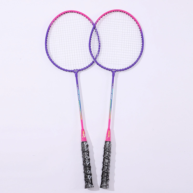 Fuaile Wholesale Sports Iron Alloy Badminton Racket Amateur Racquet OEM Custom Logo