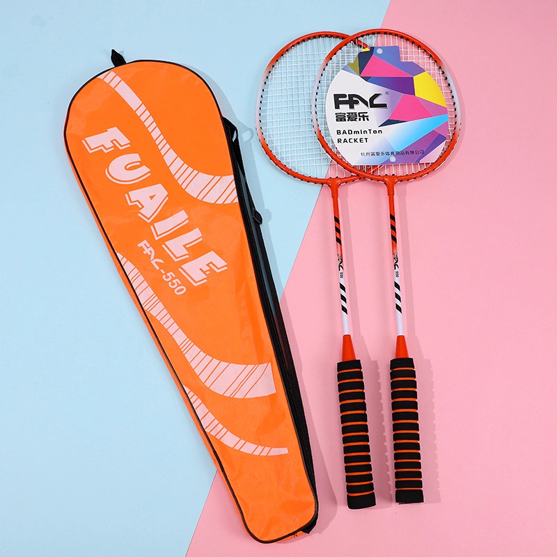 Fuaile Wholesale Iron Alloy Badminton Racket Set Amateur Racket
