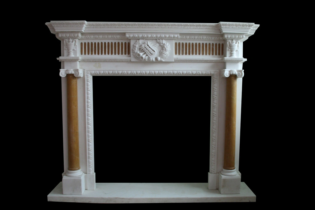 Custom Hand Carved Marble Fireplace Mantels