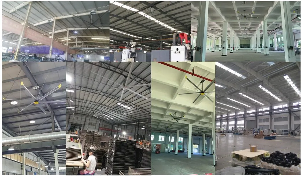 Hvls Industrial Ventilation Ceiling Fan Air Cooler with High Volume and Low Speed