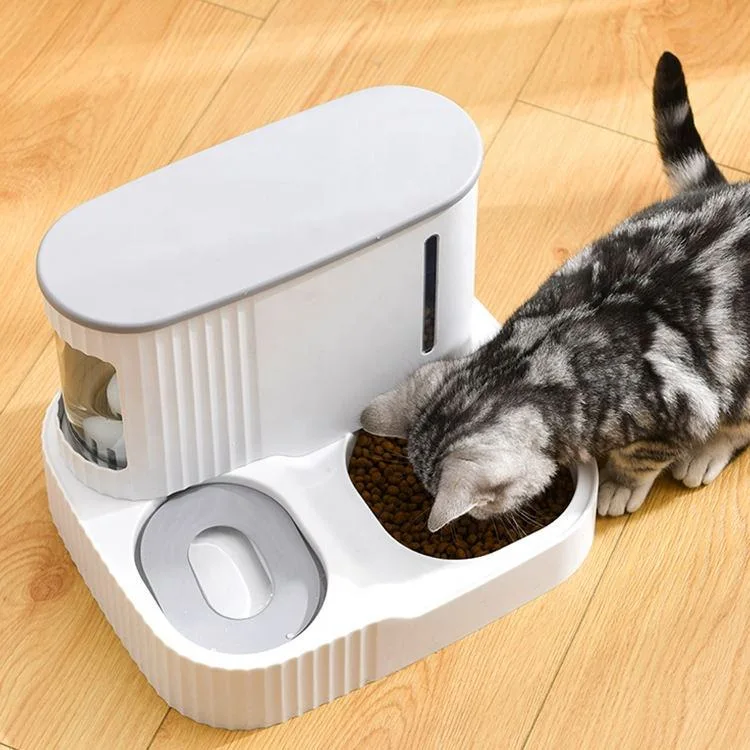 ABS Water Dispenser Dog Cat Feeder Food Bowl Automatic Smart Pet Feeder with Built-in Smart Sensor