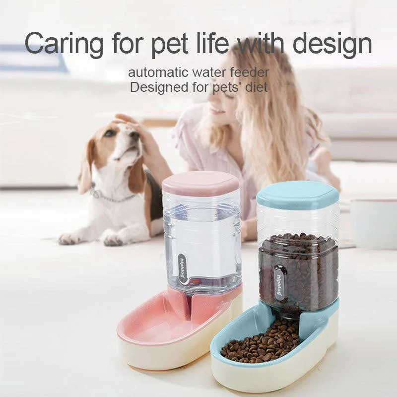 High Quality Automatic Dog Cat Pet Water Dispenser Food Storage Feeder