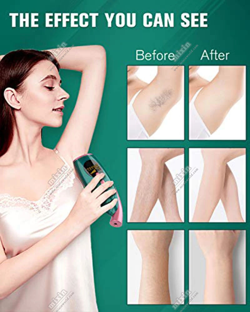 Beauty Appliances Unlimited Flashes 3 Square Cm Permanent Body Bikini Leg Arm Face Home IPL Hair Removal 24W