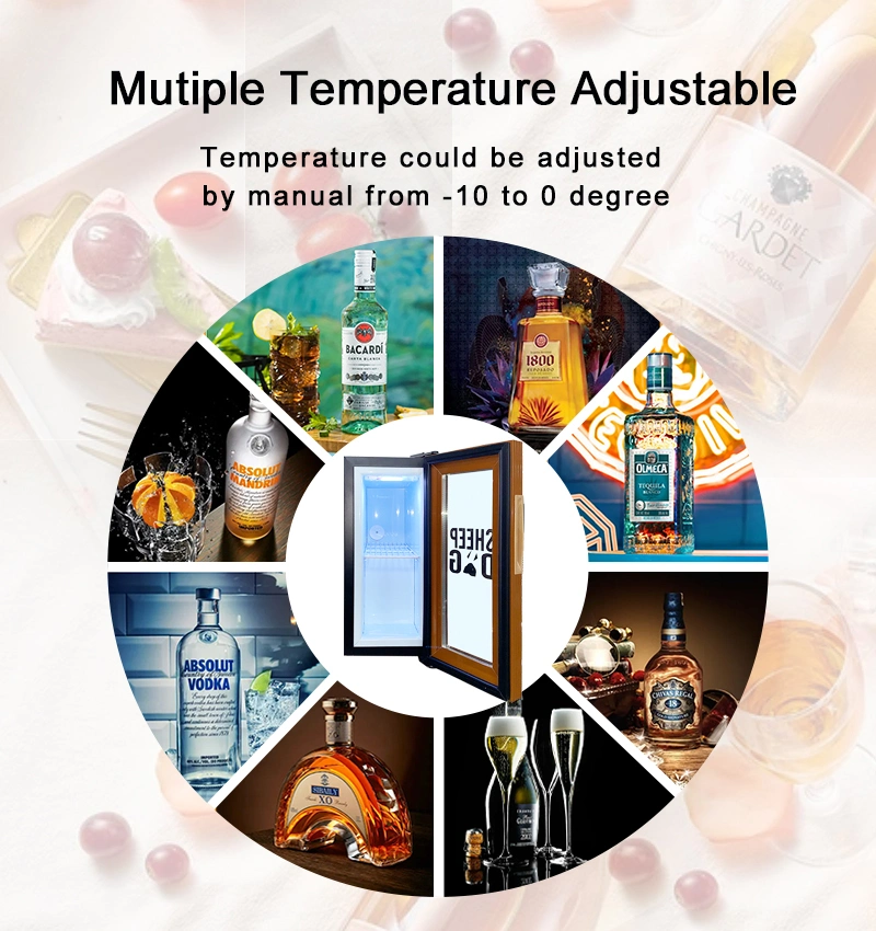 18L Customized Bottle Wine Beverage Whisky Electric Display Cooler Sc-18