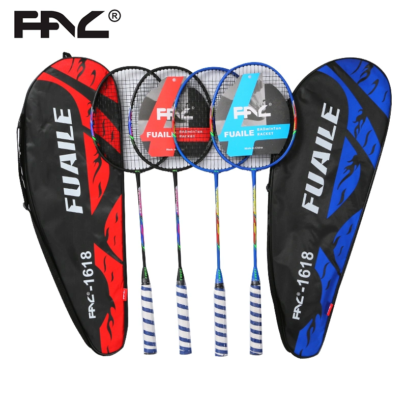 Fuaile Wholesale Badminton Racket High Quality Aluminum Carbon Fiber Shaft Racquet Amateur