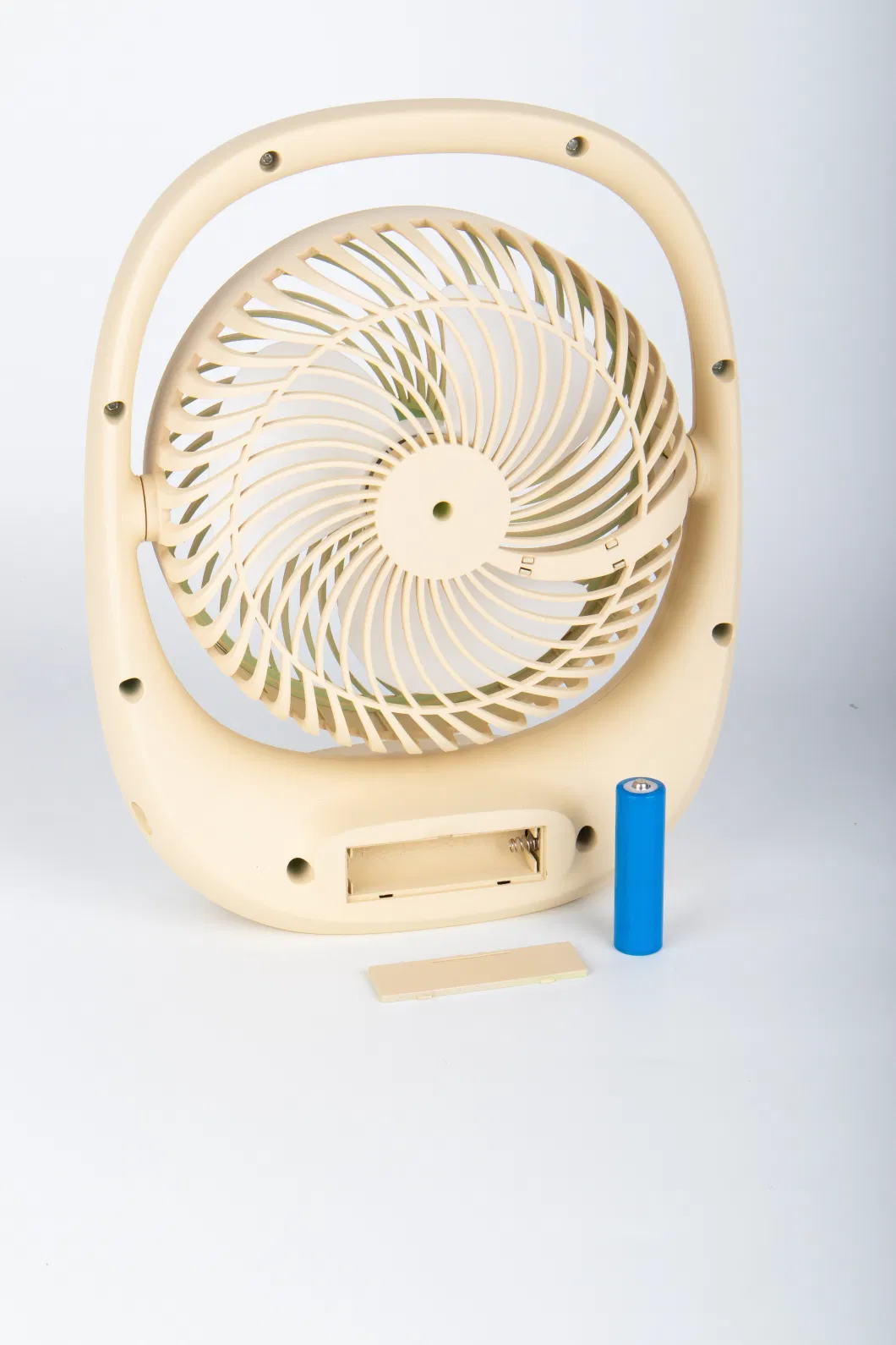 7 Inch Rechargeable Desk Fan with Emergency Light 3 Fan Speed