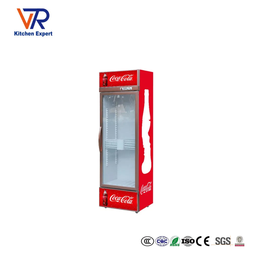 Coke Brand Two Door Display Bottle Cooler with Dynamic Cooling System Coke Cooler Excellent Beer Wine Beverage Fridge Refrigerator National Glass Dooridge