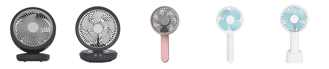 Lower Noise Mini USB Portable Liquid Crystal Display Screen Moisturizing Air Conditioned Room 5 Blade Fans