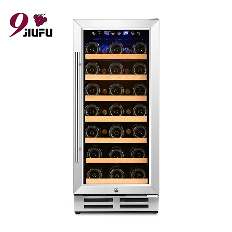 Professional Compressor Stainless Steel Built in Dual Zone Wine Cellar Wine Cooler Cabinet with Fridge Humidor