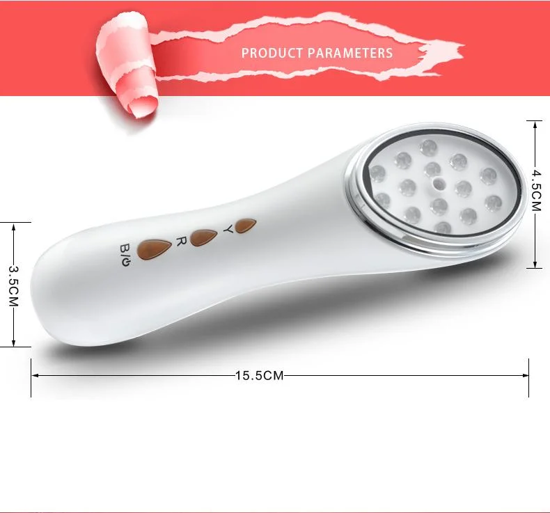 Home Use Handheld Light Therapy Equipment Rejuvenation Heating Acne Removal Device