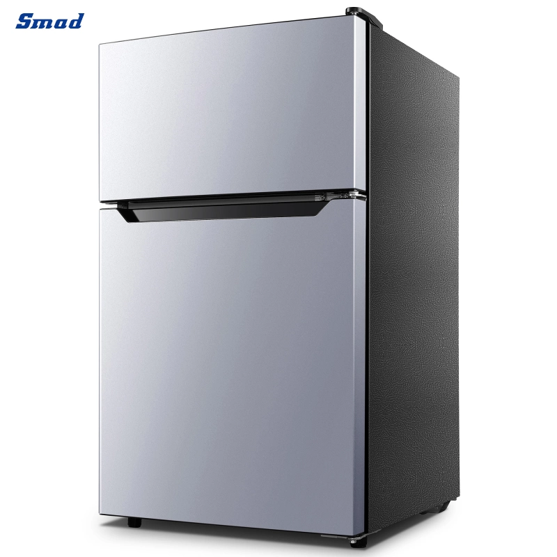 Smad OEM Top Freezer Portable Upright Electric Wholesaler Small Compressor Double Door Fridge for Home