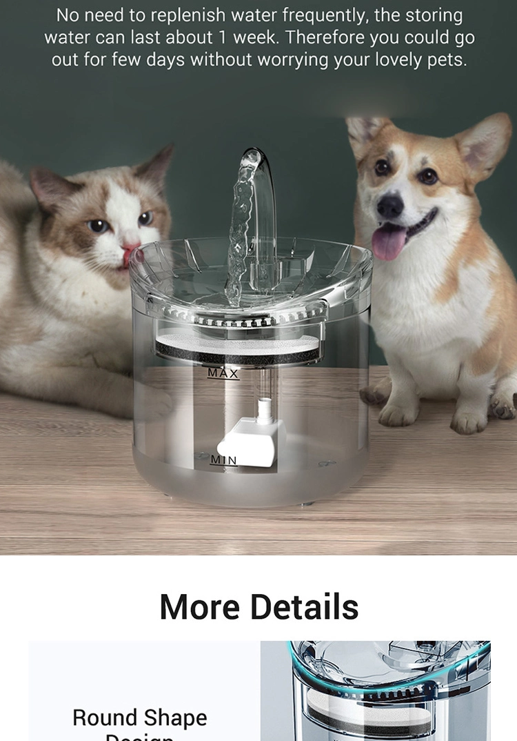 Pet Supply Automatic Circulation Filtration Pets Water Fountain