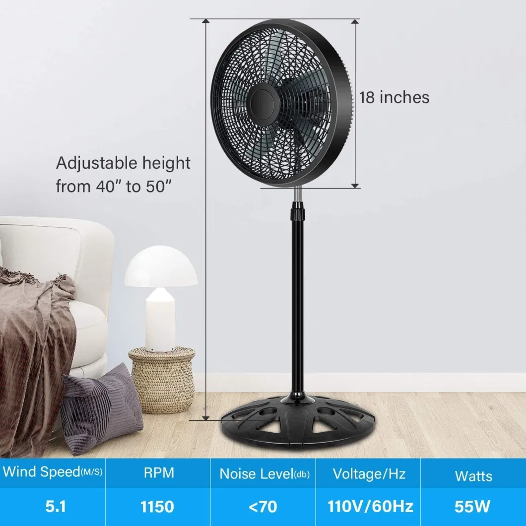 2021 Hot Sale 16 Inch Small Mini Electric Desk Table Fan