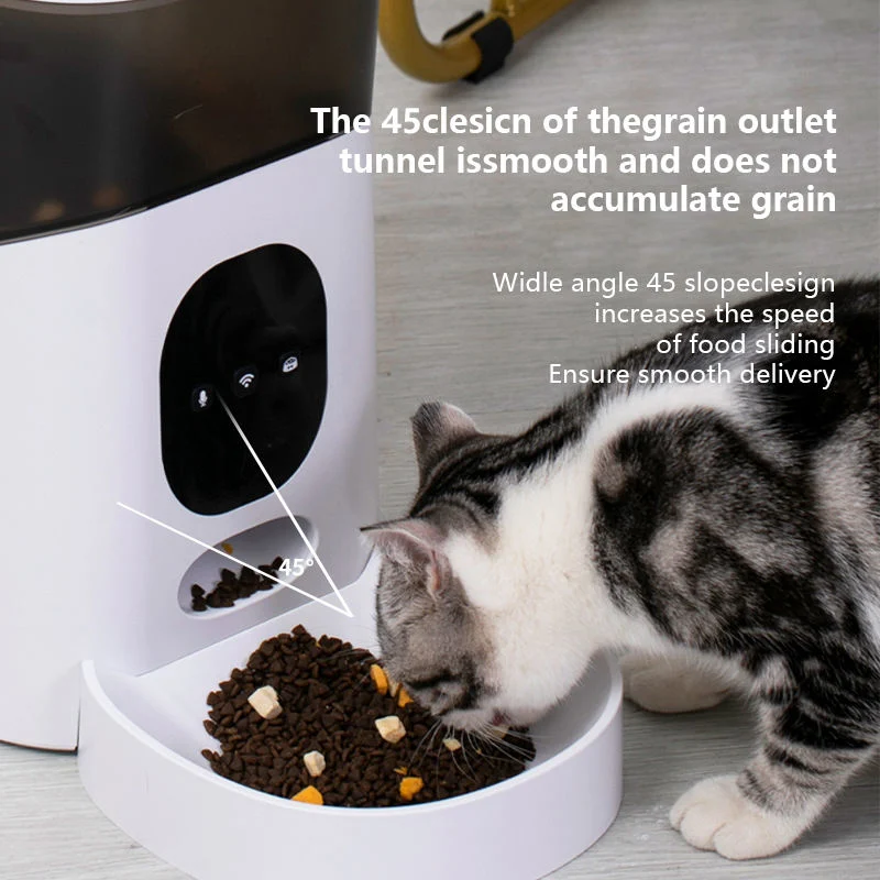 Automatic Pet Feeder with Tuya Smart APP Control WiFi Timer Food Grade Smart Pet Feeder with Pet Bowl Work with Google Assistant