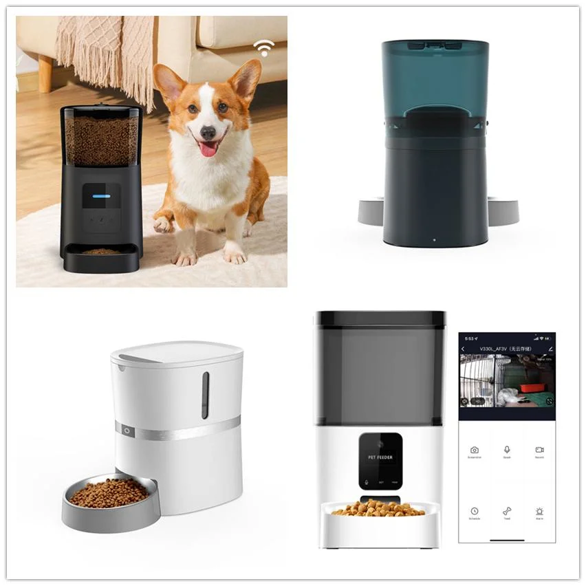 Built-in High-Definition Speakers Remotely Interac Food Bowls Smart Mobile Phone APP Remote Control Automatic Cat Dog Pet Feeder