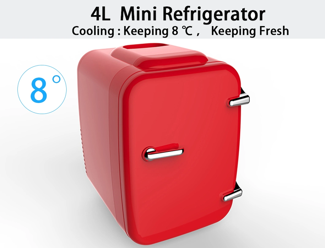 Kitchen Appliance Custom Portable Hot Cold 4 L Small Table Mini Fridge for Hotel Mini Fridge Make up Fridge